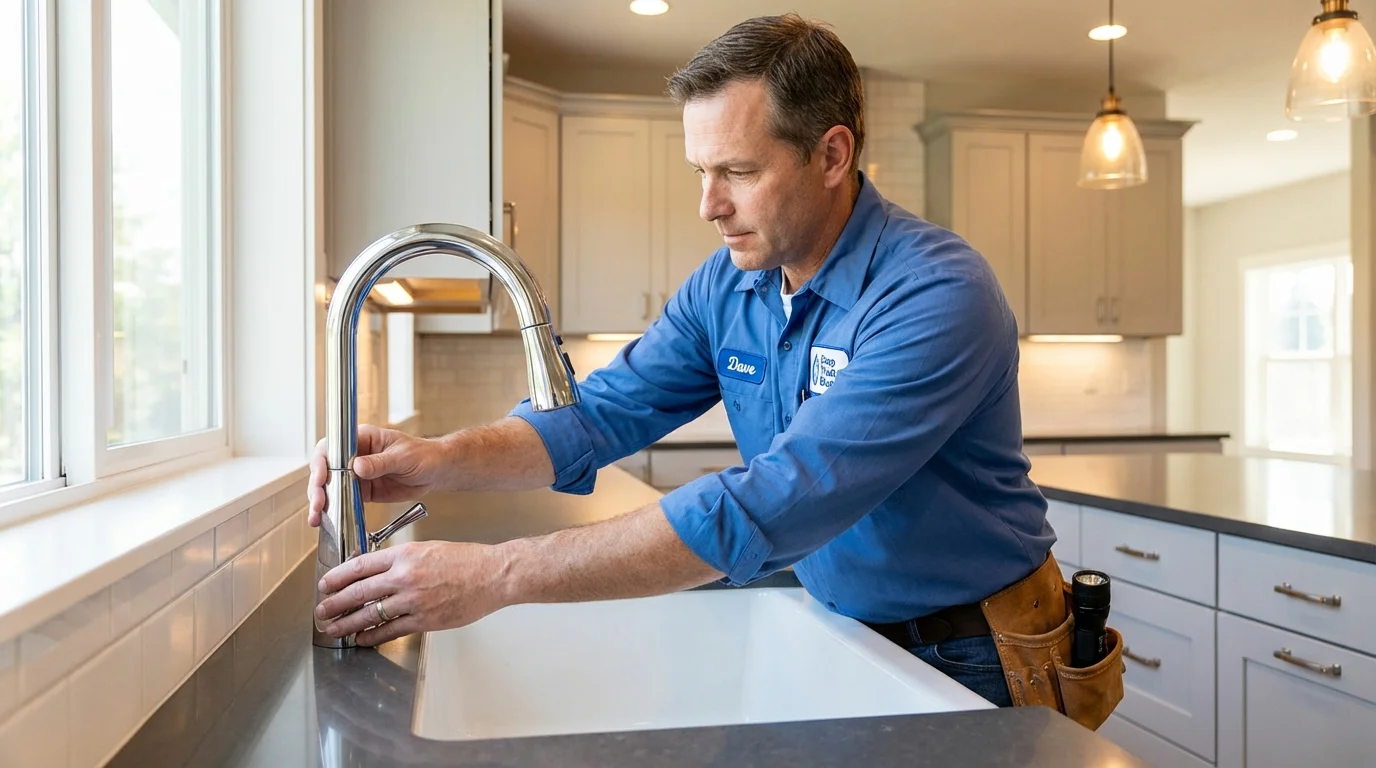 Kitchen faucet installation by Johns Plumbing LLC in Chelan